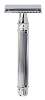 Edwin Jagger Double Edge Safety Razor - Lined Chrome (Long)