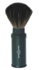 Edwin Jagger Travel Shaving Brush, Synthetic Hair - Black