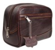 Parker Deluxe Leather Toiletry Bag (Dopp Kit)