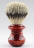 QED Select 4524 Faux Red Garnet Manchurian Silvertip Badger 24mm knot