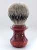QED Select 3524 Faux Red Garnet Silvertip Badger 24mm knot